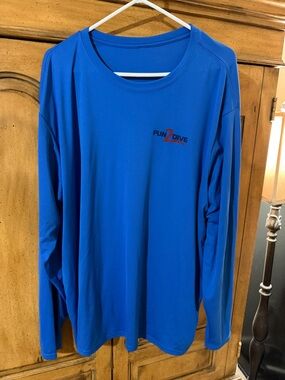 Fun2Dive Blue Long Sleeve Performance Tee-XXL